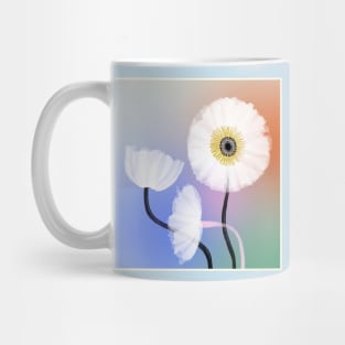 white flowers Mug